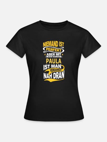 PAULA - Frauen T-Shirt - Schwarz