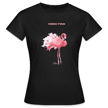 nelice pense rose - T-shirt Femme - noir - Devant - AI Model Female 172 dark (172cm)