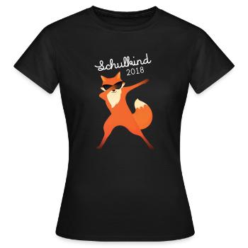 Schulkind 2018 Dabbing Fuchs Dab Sonnenbrille - Women's T-Shirt - black - Front - AI Model Female 172 dark (172cm)