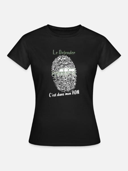 The Defender is in my DNA, humor, gift - Women's T-Shirt - black