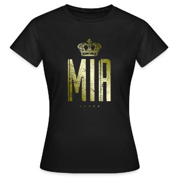 MIA - T-shirt Femme - noir - Devant - AI Model Female 172 dark (172cm)