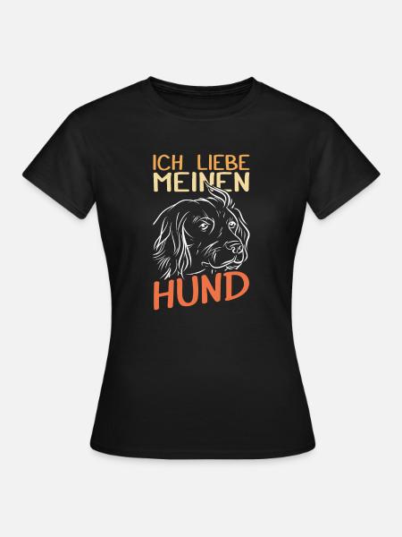 Hund Hundebesitzer - Frauen T-Shirt - Schwarz