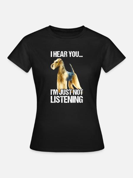 Airedale Terrier Hund - Frauen T-Shirt - Schwarz