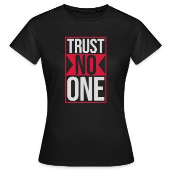 ne faites confiance à personne pour ne citer - T-shirt Femme - noir - Devant - AI Model Female 172 dark (172cm)