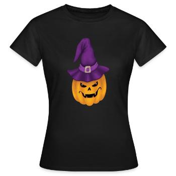 HALLOWEEN - T-shirt Femme - noir - Devant - AI Model Female 172 dark (172cm)