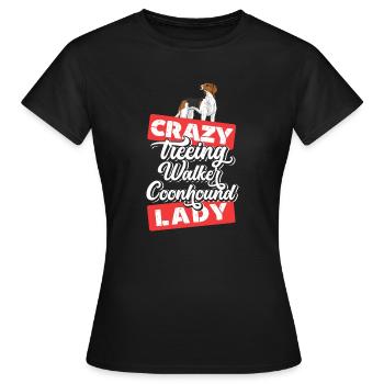 Arboriculture Walker Coonhound - T-shirt Femme - noir - Devant - AI Model Female 172 dark (172cm)
