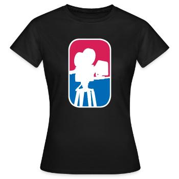 Film Video Kamera Fotograf lustiges Geschenk - Frauen T-Shirt - Schwarz - Vorne - AI Model Female 172 dark (172cm)