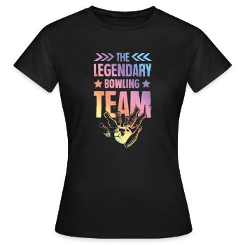 Équipe légendaire de bowling - T-shirt Femme - noir - Devant - AI Model Female 172 dark (172cm)