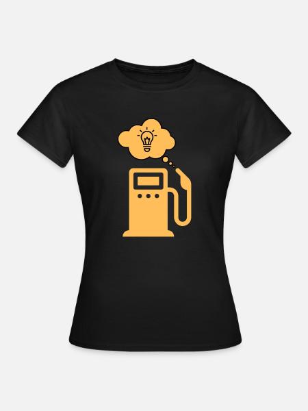 Auto-Armaturenbrett-Licht: - Frauen T-Shirt - Schwarz