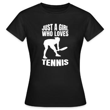Tennis Club Tennis Players Tennis Tennis Lovers - Women's T-Shirt - black - Front - AI Model Female 172 dark (172cm)
