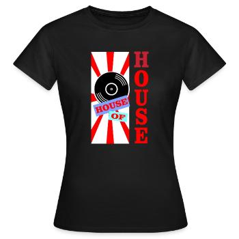 HOUSE OF HOUSE - T-shirt Femme - noir - Devant - AI Model Female 172 dark (172cm)
