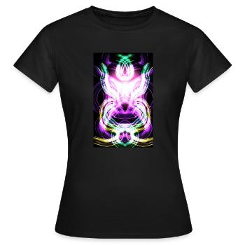 Abbildung - Frauen T-Shirt - Schwarz - Vorne - AI Model Female 172 dark (172cm)