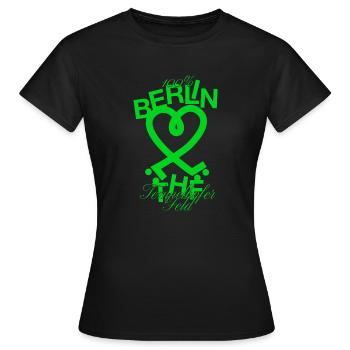 Tempelhofer Feld skater - Frauen T-Shirt - Schwarz - Vorne - AI Model Female 172 dark (172cm)