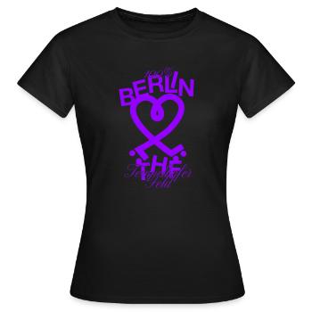 Tempelhofer Feld skate - Frauen T-Shirt - Schwarz - Vorne - AI Model Female 172 dark (172cm)