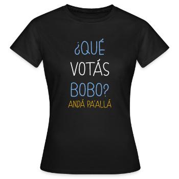 Que vous votez bêtement - T-shirt Femme - noir - Devant - AI Model Female 172 dark (172cm)