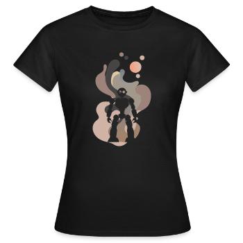 Robotics Robotics Robots - Women's T-Shirt - black - Front - AI Model Female 172 dark (172cm)