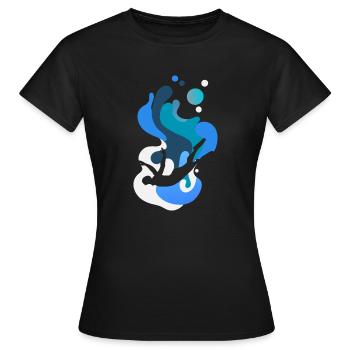 Brasse, Natation, Snorkeling - T-shirt Femme - noir - Devant - AI Model Female 172 dark (172cm)