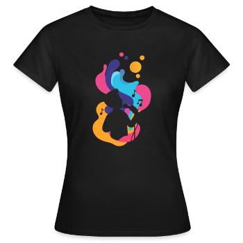Singing Voice - Women's T-Shirt - black - Front - AI Model Female 172 dark (172cm)