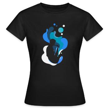Jazz Saxophonist Wind Instrument - Women's T-Shirt - black - Front - AI Model Female 172 dark (172cm)