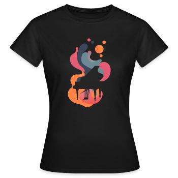 Piano Pianiste Symphonie - T-shirt Femme - noir - Devant - AI Model Female 172 dark (172cm)