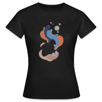 Gitarrist Elektrogitarre - Frauen T-Shirt - Schwarz - Vorne - AI Model Female 172 dark (172cm)