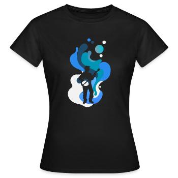 Countrymusic Ukulele Folk - Frauen T-Shirt - Schwarz - Vorne - AI Model Female 172 dark (172cm)