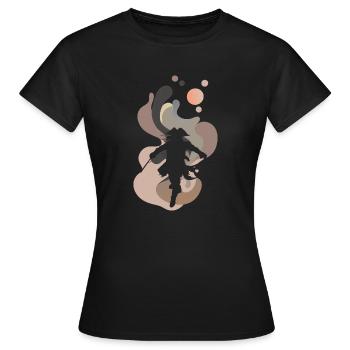 Bateau pirate - T-shirt Femme - noir - Devant - AI Model Female 172 dark (172cm)