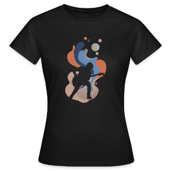 Guitarist: Bassist - Women's T-Shirt - black - Front - AI Model Female 172 dark (172cm)