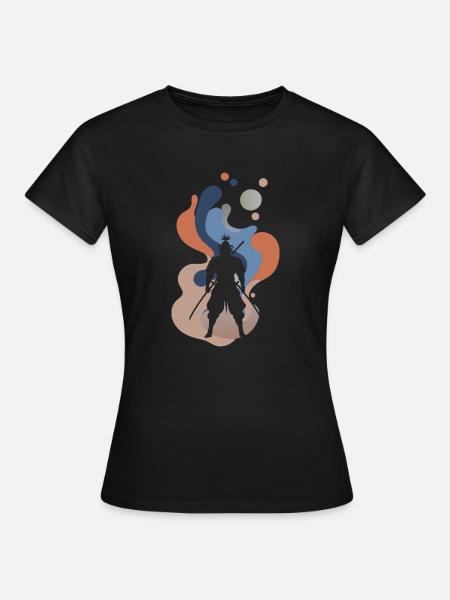 Samurai Schwert - Frauen T-Shirt - Schwarz