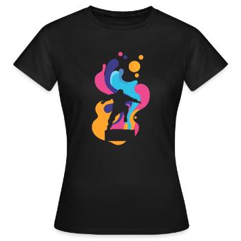 Parkour Parkourläufer Stuntman - Frauen T-Shirt - Schwarz - Vorne - AI Model Female 172 dark (172cm)