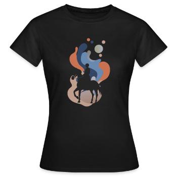 Dressurreiter Dressur Reitverein - Frauen T-Shirt - Schwarz - Vorne - AI Model Female 172 dark (172cm)