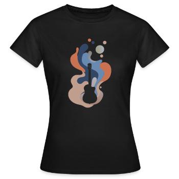 Hardrock Gitarre - Frauen T-Shirt - Schwarz - Vorne - AI Model Female 172 dark (172cm)