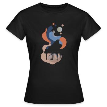 Klavier Sinfonie Tastatur - Frauen T-Shirt - Schwarz - Vorne - AI Model Female 172 dark (172cm)