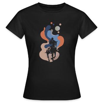 Dressur Dressurreiter - Frauen T-Shirt - Schwarz - Vorne - AI Model Female 172 dark (172cm)