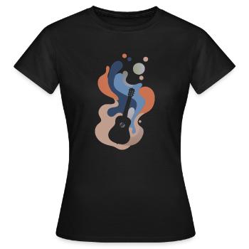 Gitarre Basser Shouter - Frauen T-Shirt - Schwarz - Vorne - AI Model Female 172 dark (172cm)