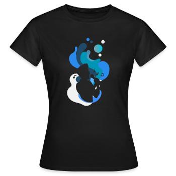 Karaoke Stimme Jazz - Frauen T-Shirt - Schwarz - Vorne - AI Model Female 172 dark (172cm)