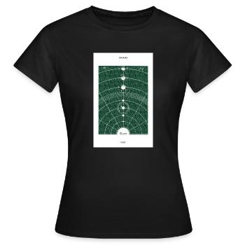 Sun Solar 03 - Frauen T-Shirt - Schwarz - Vorne - AI Model Female 172 dark (172cm)