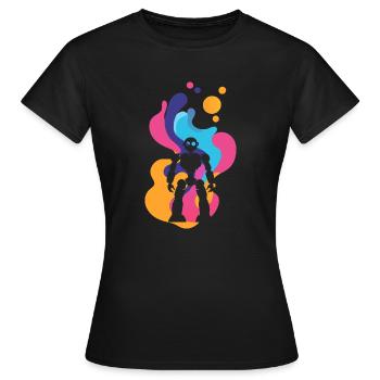 Roboter Robotik Tech - Frauen T-Shirt - Schwarz - Vorne - AI Model Female 172 dark (172cm)