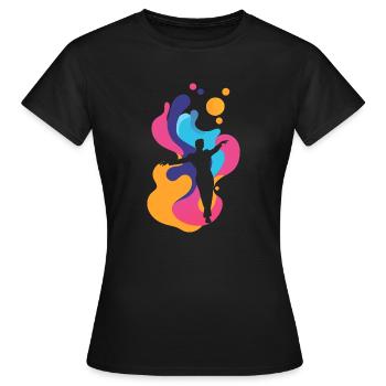 Tanzen Tanzkurs Tanzschule - Frauen T-Shirt - Schwarz - Vorne - AI Model Female 172 dark (172cm)