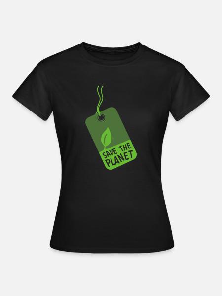 etikett_stp - Frauen T-Shirt - Schwarz