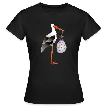 Wagen - Frauen T-Shirt - Schwarz - Vorne - AI Model Female 172 dark (172cm)