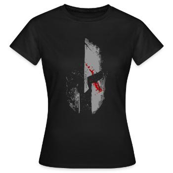 Spartiates 300 Anciennes Grece Idée cadeau - T-shirt Femme - noir - Devant - AI Model Female 172 dark (172cm)