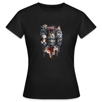 Africa - Women's T-Shirt - black - Front - AI Model Female 172 dark (172cm)