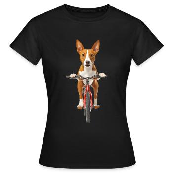 Basenji - Frauen T-Shirt - Schwarz - Vorne - AI Model Female 172 dark (172cm)