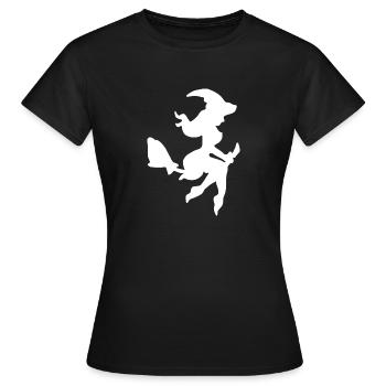 Balai de sorcière - T-shirt Femme - noir - Devant - AI Model Female 172 dark (172cm)