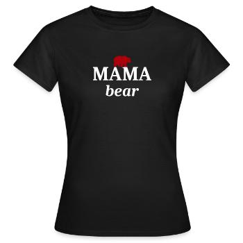 Mama bear - T-shirt Femme - noir - Devant - AI Model Female 172 dark (172cm)