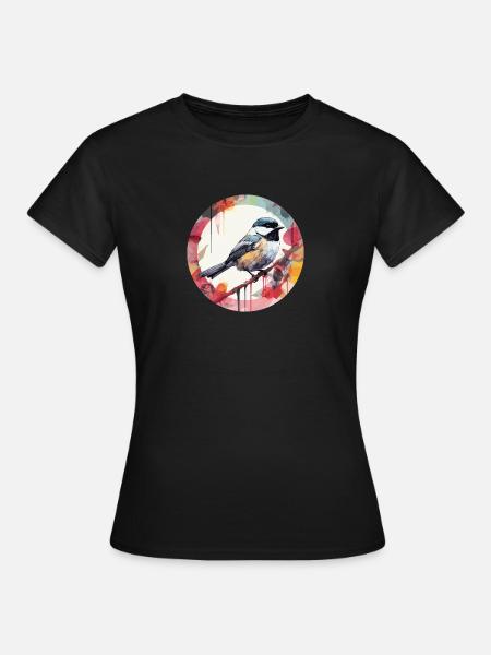 Meise - Frauen T-Shirt - Schwarz
