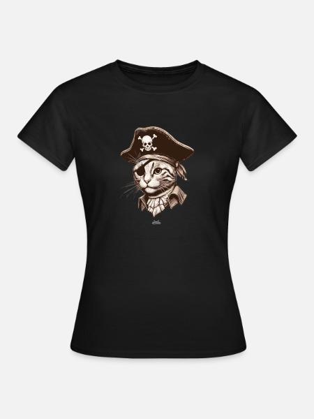 Pirate Cat 2 - Women's T-Shirt - black