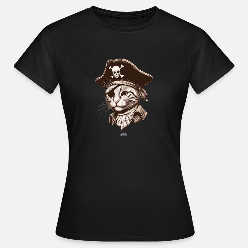 Pirate Cat 2 - Women's T-Shirt - black