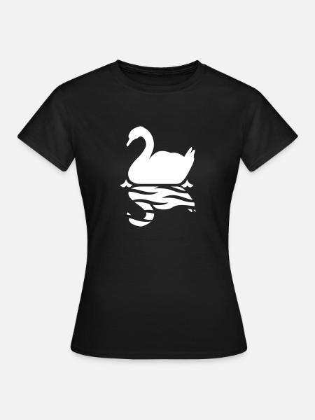 cygne - T-shirt Femme - noir